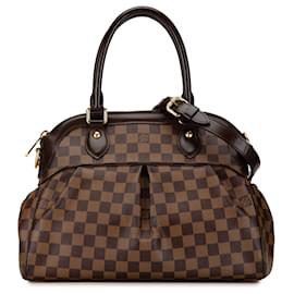 Louis Vuitton-Bolso Trevi PM Damier Ebene de Louis Vuitton marrón-Castaño