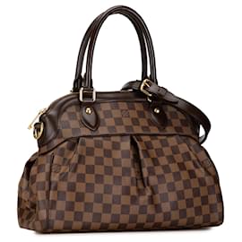 Louis Vuitton-Bolso Trevi PM Damier Ebene de Louis Vuitton marrón-Castaño