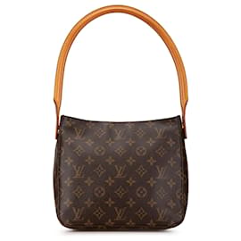 Louis Vuitton-Bolso de hombro Louis Vuitton Monogram Looping MM marrón-Castaño