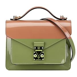 Louis Vuitton-Brown Louis Vuitton Monogram Vernis Monceau BB Satchel-Brown