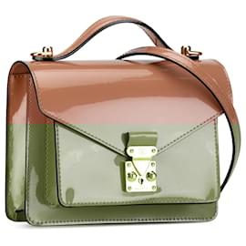 Louis Vuitton-Brown Louis Vuitton Monogram Vernis Monceau BB Satchel-Brown