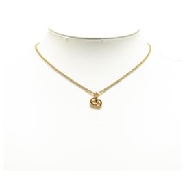 Dior-Colar pendente em ouro dourado com logotipo CD da Dior-Dourado