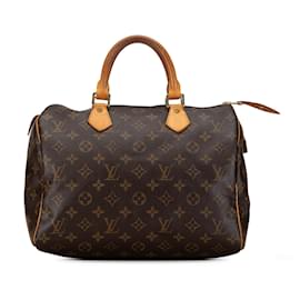 Louis Vuitton-Bolso Boston Speedy 30 Monograma Louis Vuitton marrón-Castaño