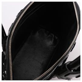 Louis Vuitton-LOUIS VUITTON Patent Lambskin Fascination Lockit BB Handbag in Black-Black