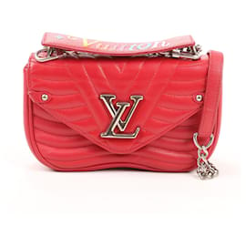 Louis Vuitton-Bolsa de Ombro 2Way New Wave Chain MM em Vermelho M51943 da Louis Vuitton-Vermelho