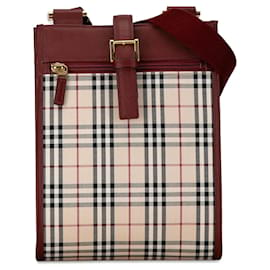 Burberry-Bolsa transversal Burberry House Check bege-Camelo