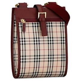 Burberry-Bolsa transversal Burberry House Check bege-Camelo