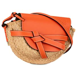 Loewe-Bolsa transversal Mini Raffia Gate da LOEWE em laranja-Laranja