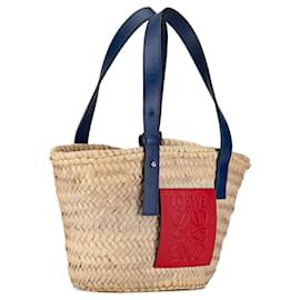 Loewe-Bolsa Tote Pequena de Ráfia LOEWE-Camelo