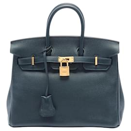 Hermès-Hermès Kelly 25-Navy blue