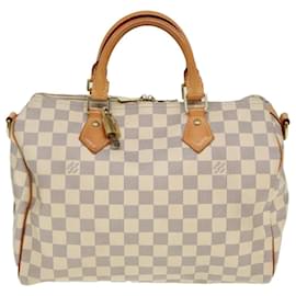 Louis Vuitton-Bolso Speedy Bandoulière 30 LOUIS VUITTON-Blanco