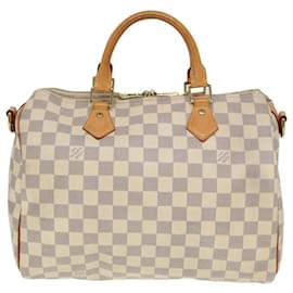 Louis Vuitton-Bolso Speedy Bandoulière 30 LOUIS VUITTON-Blanco