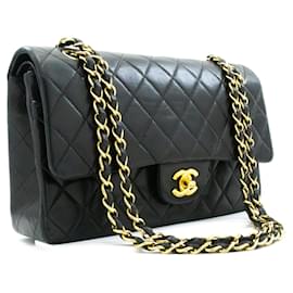 Chanel-Bolso de hombro de doble solapa CHANEL-Negro