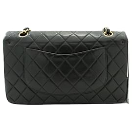 Chanel-Bolso de hombro de doble solapa CHANEL-Negro