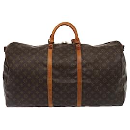 Louis Vuitton-LOUIS VUITTON Keepall Bandouliere 60 Viaje-Castaño