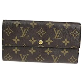 Louis Vuitton-LOUIS VUITTON Cartera bifold para tarjeta de crédito-Castaño