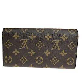 Louis Vuitton-LOUIS VUITTON Cartera bifold para tarjeta de crédito-Castaño