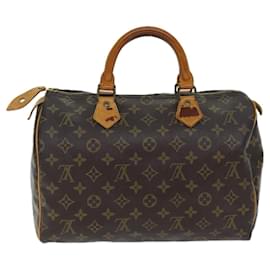 Louis Vuitton-Bolso Speedy 30 LOUIS VUITTON-Castaño