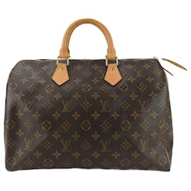 Louis Vuitton-Bolso Speedy 35 LOUIS VUITTON-Castaño