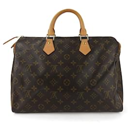 Louis Vuitton-Bolso Speedy 35 LOUIS VUITTON-Castaño