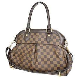 Louis Vuitton-Bolso de mano Trevi LOUIS VUITTON-Castaño