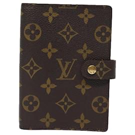 Louis Vuitton-Cartera Agenda PM LOUIS VUITTON-Castaño