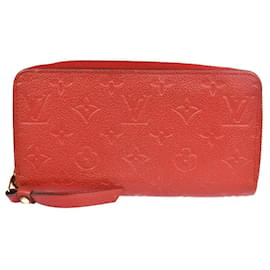 Louis Vuitton-LOUIS VUITTON Cartera zippy-Roja