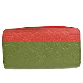 Louis Vuitton-LOUIS VUITTON Portefeuille zippy Wallet-Red