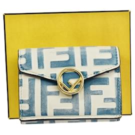 Fendi-Carteira Micro Trifold FENDI-Azul