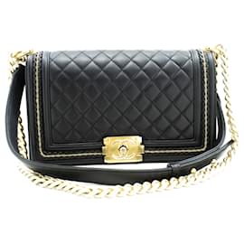 Chanel-Bolsa de Ombro Boy da CHANEL-Preto