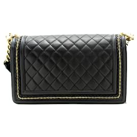 Chanel-Bolsa de Ombro Boy da CHANEL-Preto