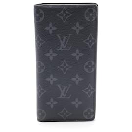 Louis Vuitton-Louis Vuitton Monogram Eclipse Bi-fold Long Wallet-Black,Monogram