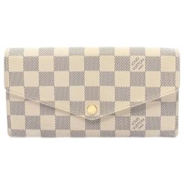 Louis Vuitton-Louis Vuitton Damier Azur Bi-fold Long Wallet-White