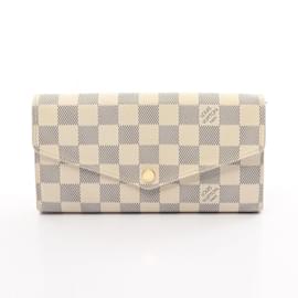 Louis Vuitton-Louis Vuitton Damier Azur Bi-fold Long Wallet-White