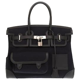 Hermès-Hermes Birkin 35 Cargo Handbag-Black
