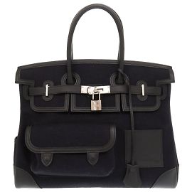 Hermès Borsa Hermes Birkin 35 Cargo Nero
