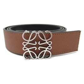 Cinto de couro de bezerro Loewe Marrom Preto