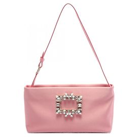 Bolsa de ombro de tecido rosa Roger Vivier Rosa