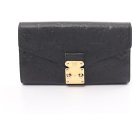 Cartera Metis Monogram Empreinte Larga de Louis Vuitton Negro