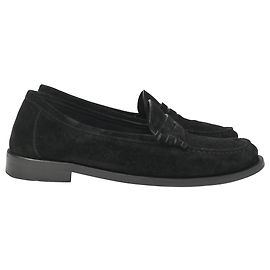 Mocassins Saint Laurent en daim noir Noir