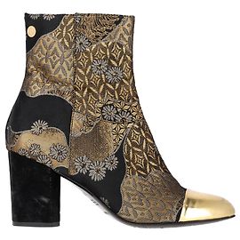 Botines Selene Jacquard de Zadig & Voltaire en satén negro Negro