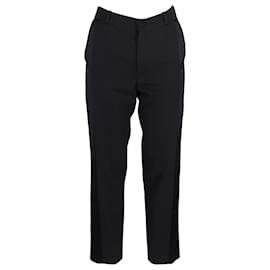 Lanvin-Lanvin Straight Leg Trousers in Black Wool-Black