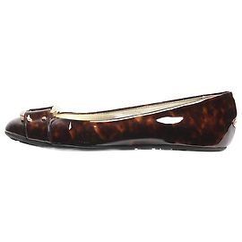 Jimmy Choo Brown patent tortoise shell ballet flats - size EU 38 Brown