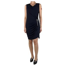 Michael Kors-Navy blue sleeveless ruched mini dress - size S-Blue