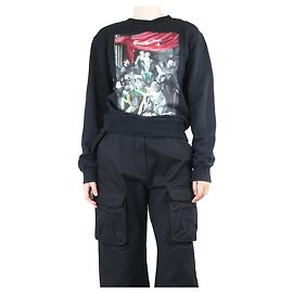 Off White Schwarzer Caravaggio-Malerei-Sweatshirt - Größe S Schwarz