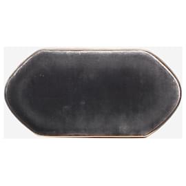 Autre Marque-Grey velvet clutch bag-Grey