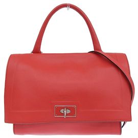 Givenchy Shark Medium Handbag in Red Red