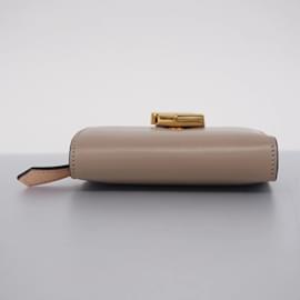 Fendi-Fendi Bi-Fold Wallet in Beige and Pink-Pink,Beige