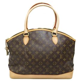 Louis Vuitton-Louis Vuitton Lockit Horizontal Handbag-Brown
