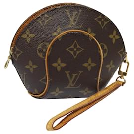 Louis Vuitton-LOUIS VUITTON Monogram Mini ellipse Pouch M51129 LV Auth 84152A-Monogram